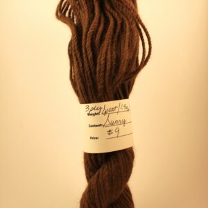 Small alpaca yarn skein from alpaca Sunny from Foster's Trail and Alpaca Farm