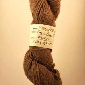 Alpaca yarn skein from the alpaca Angel Eyes from Foster's Trail and Alpaca Farm in Cleveland, Tennessee