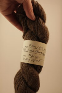 Herd Blend alpaca yarn skein from Foster's Trail and Alpaca Farm close-up
