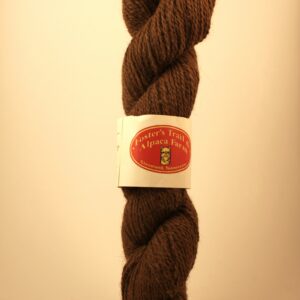 Ella walnut colored alpaca yarn from Foster's Trail and Alpaca Farm in Cleveland, Tennessee