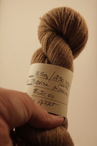 3.5 oz alpaca yarn skein from alpaca Maxine USA alpaca yarn