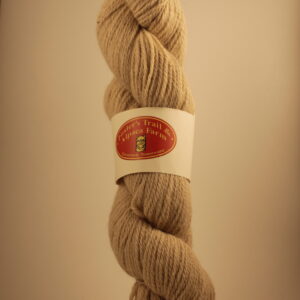 Burly wood colored alpaca yarn skein from the alpaca Miracle Belle. From Foster's Trail and Alpaca Farm in Cleveland, Tennessee