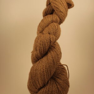 Walnut colored alpaca yarn skein from alpaca Colleen